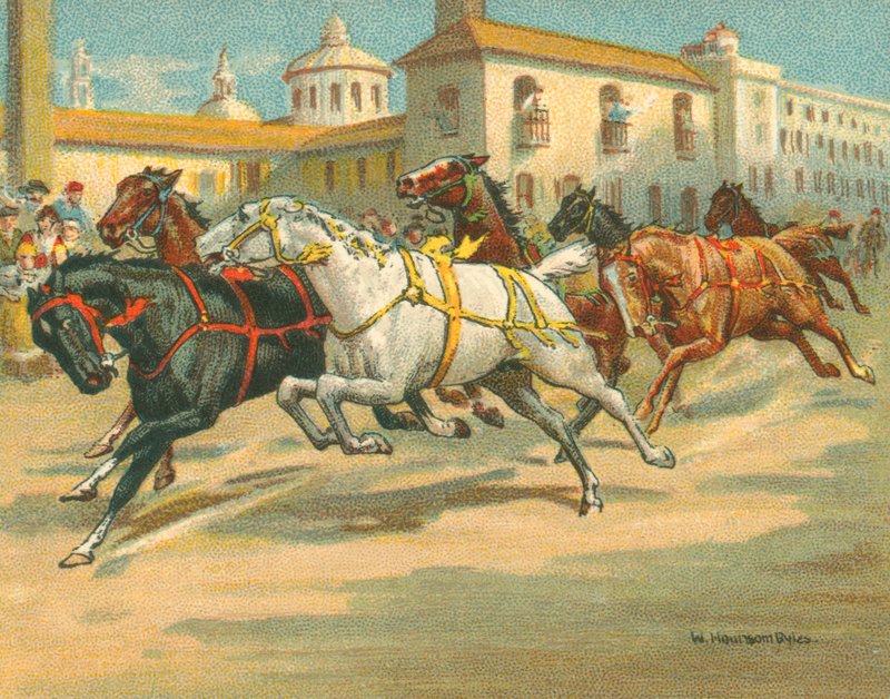 Races Historic and Modern, Riderless Horse Races in Italy by William Hounsom Byles