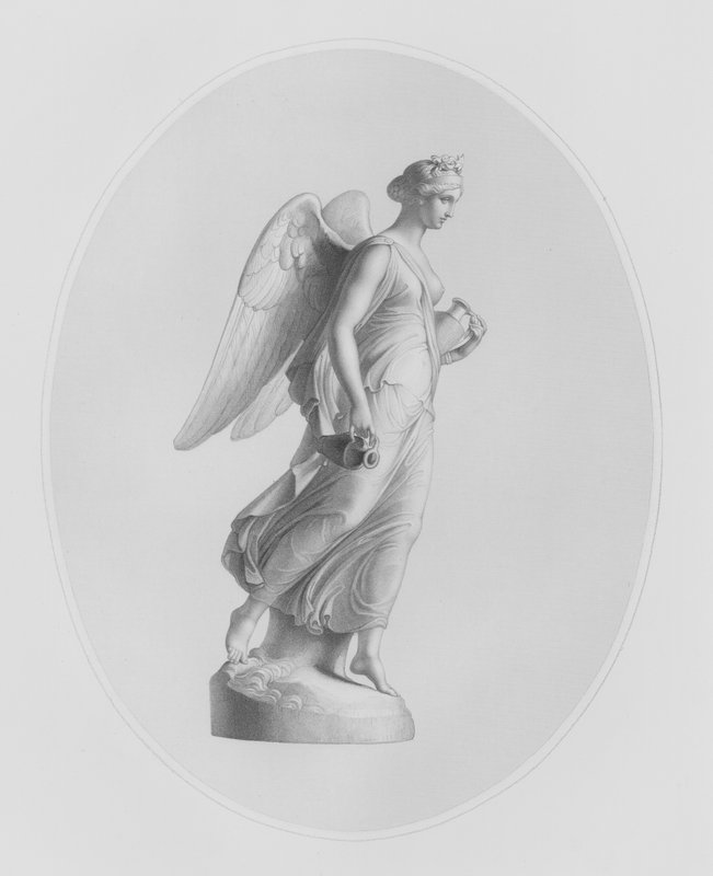 Aurora (engraved by W Roffe from the statue by J Gibson, RA, in the possession of Mrs Henry Sandbach) by William John Roffe