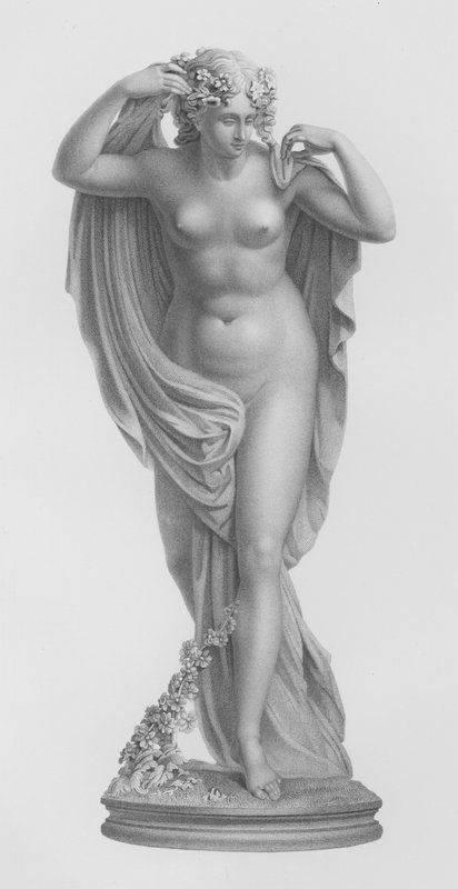 Euphrosyne, Engraved by W. Roffe from the Statue by Sir R. Westmacott, RA by William John Roffe