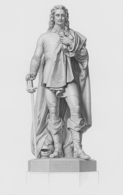 Hampden, engraved by W Roffe from the statue by J H Foley, RA by William John Roffe