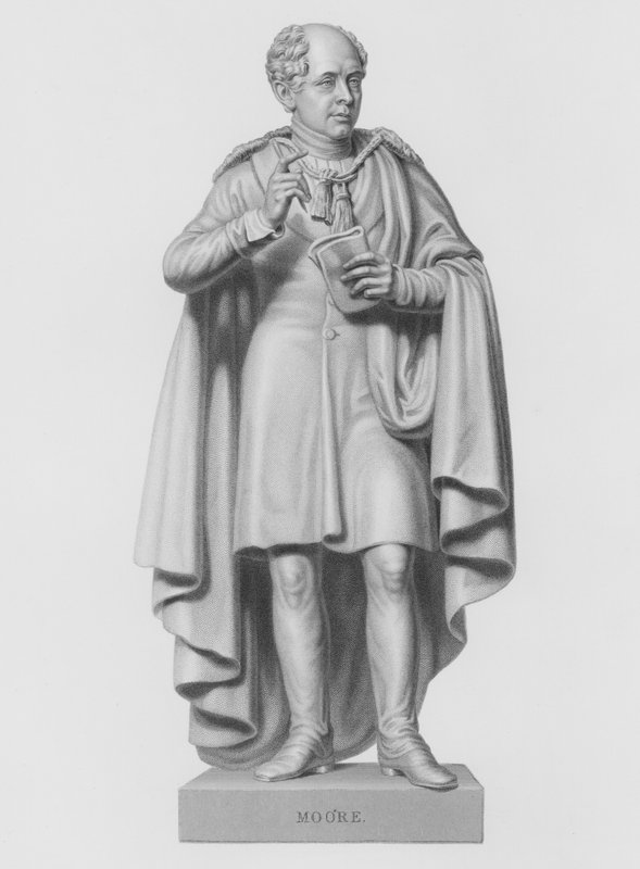 Moore, engraved by W Roffe from the statue by C Moore, MRIA by William John Roffe