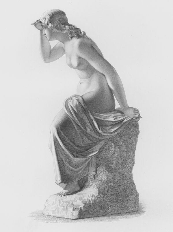 Sunshine, Engraved by W Roffe from the Statue by J Durham by William John Roffe
