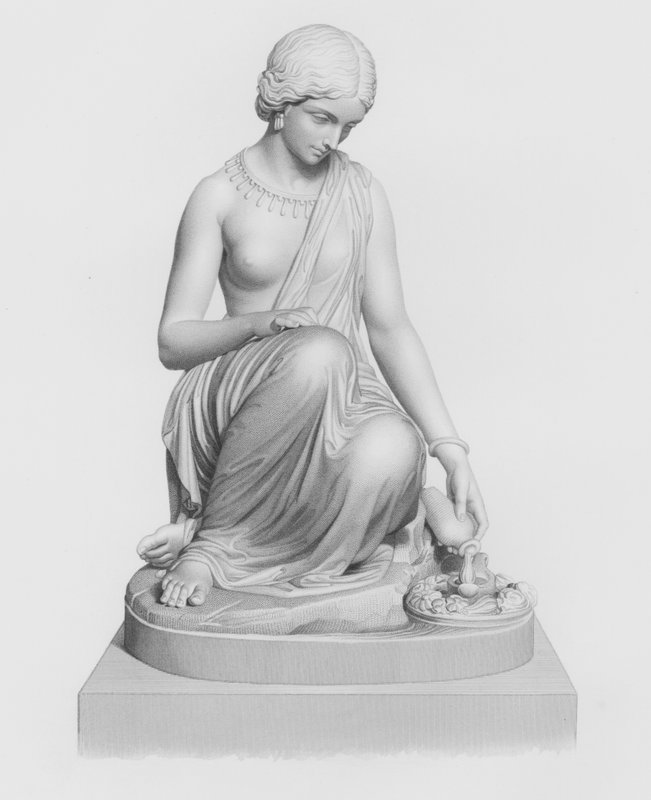 The Lamp of the Ganges, Engraved by W Roffe from the Statue by H Timbrell by William John Roffe