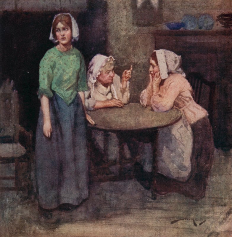 Illustration for The Deserted Village by Oliver Goldsmith by William Lee Hankey