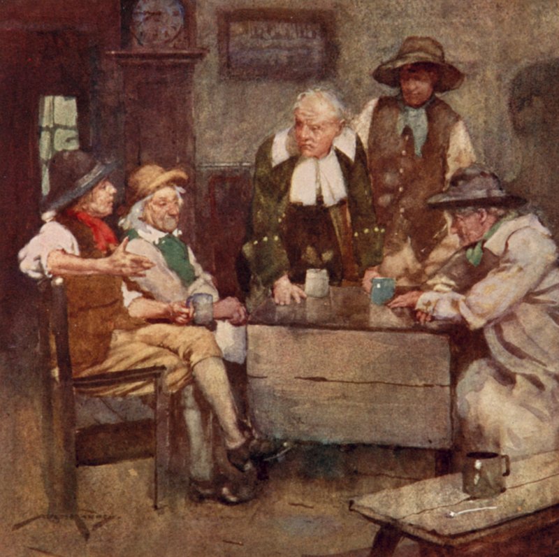 Illustration for The Deserted Village by Oliver Goldsmith by William Lee Hankey