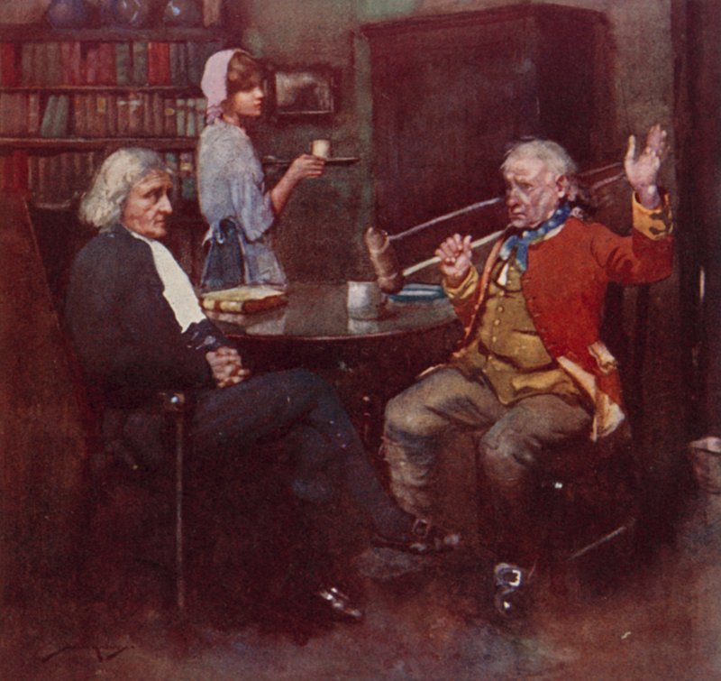 Illustration for The Deserted Village by Oliver Goldsmith by William Lee Hankey