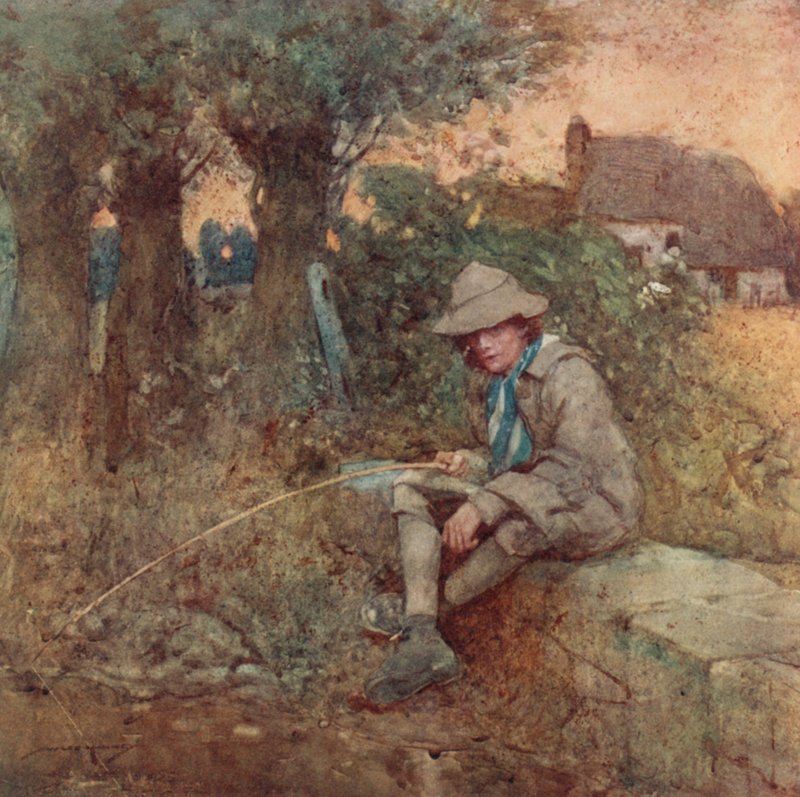 Illustration for The Deserted Village by Oliver Goldsmith by William Lee Hankey