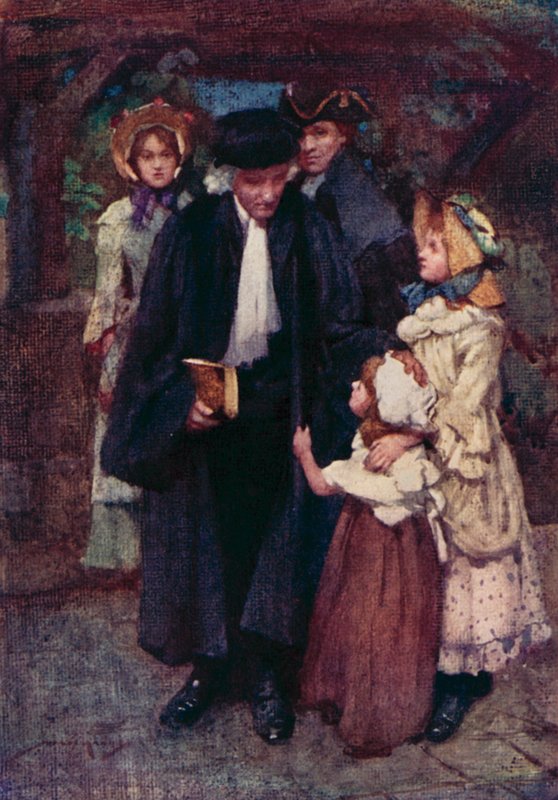 Illustration for The Deserted Village by Oliver Goldsmith by William Lee Hankey