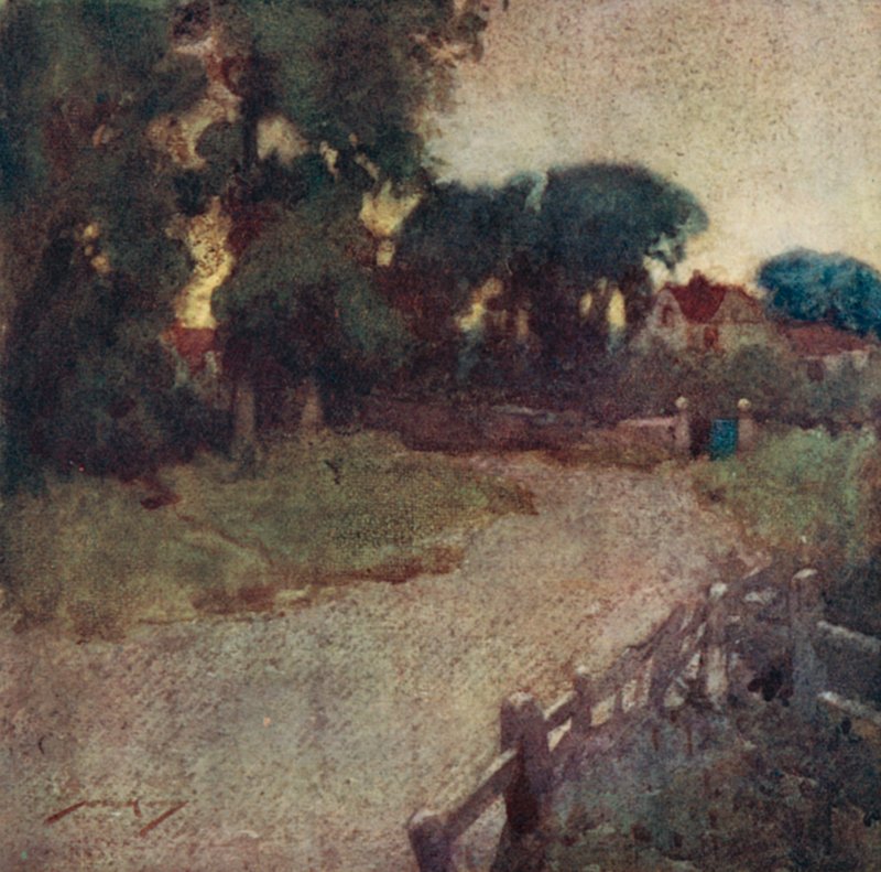 Illustration for The Deserted Village by Oliver Goldsmith by William Lee Hankey