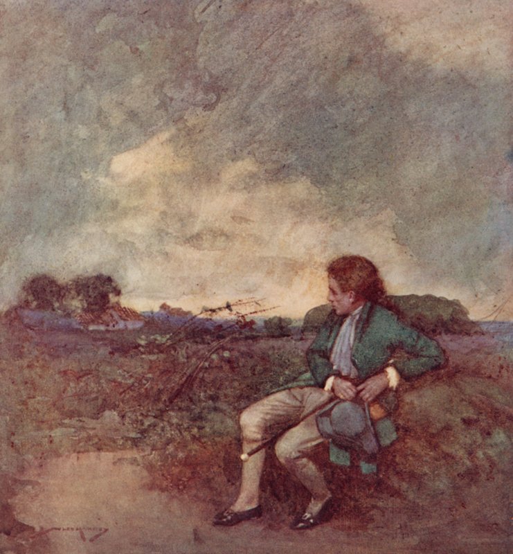 Illustration for The Deserted Village by Oliver Goldsmith by William Lee Hankey