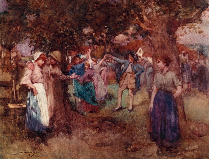 Illustration for The Deserted Village by Oliver Goldsmith by William Lee Hankey