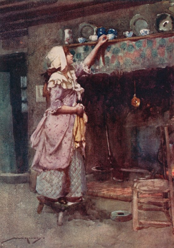 Illustration for The Deserted Village by Oliver Goldsmith by William Lee Hankey