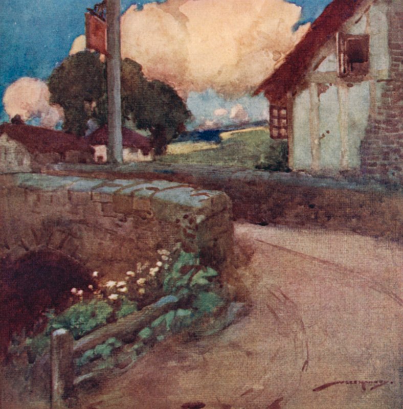 Illustration for The Deserted Village by Oliver Goldsmith by William Lee Hankey