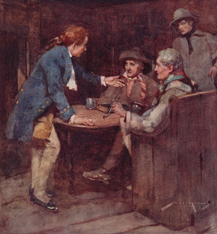 Illustration for The Deserted Village by Oliver Goldsmith by William Lee Hankey