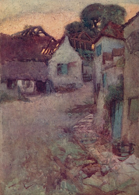 Illustration for The Deserted Village by Oliver Goldsmith by William Lee Hankey