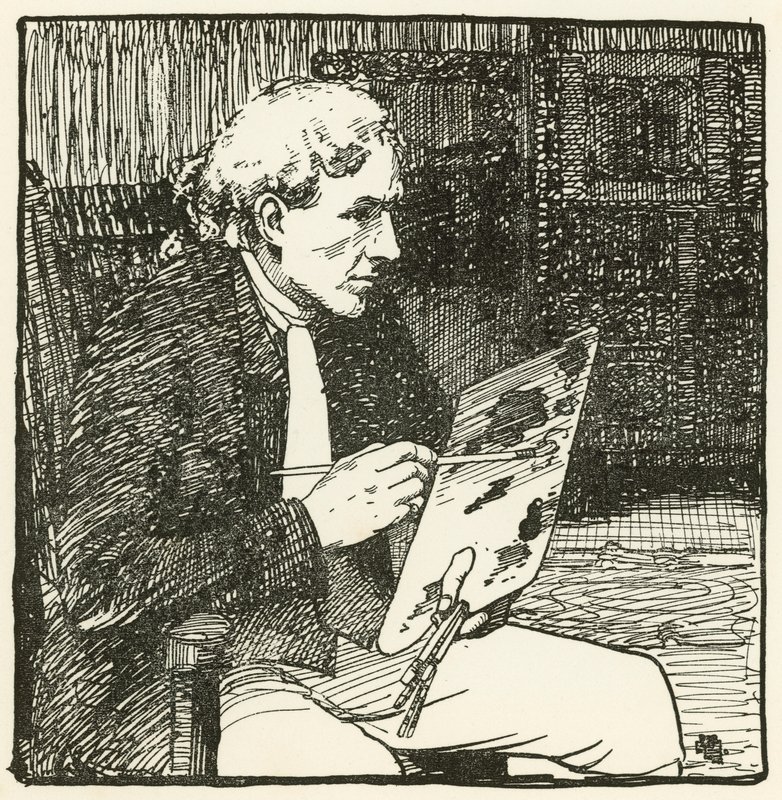 Illustration for The Deserted Village by Oliver Goldsmith by William Lee Hankey