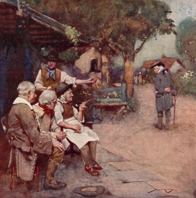 Illustration for The Deserted Village by Oliver Goldsmith by William Lee Hankey