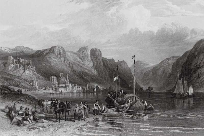Bacharach, on the Rhine by William Leighton (after) Leitch