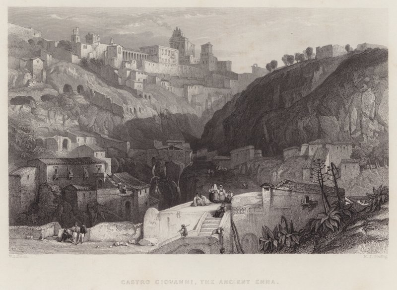 Castro Giovanni, the Ancient Enna by William Leighton Leitch