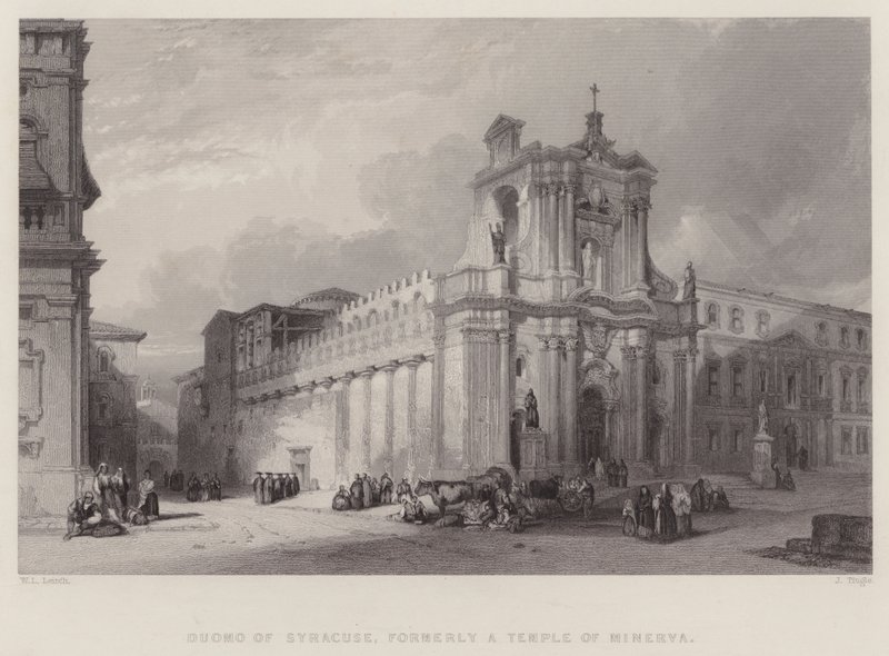 Duomo of Syracuse, Formerly a Temple of Minerva by William Leighton Leitch