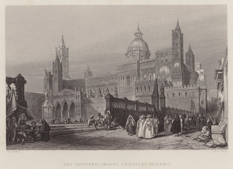 The Cathedral (Madre Chiesa) at Palermo by William Leighton Leitch