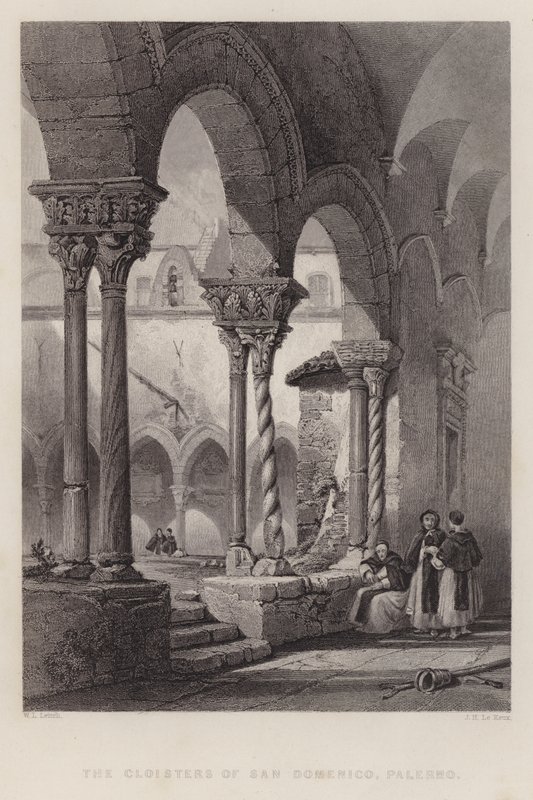 The Cloisters of San Domenico, Palermo by William Leighton Leitch