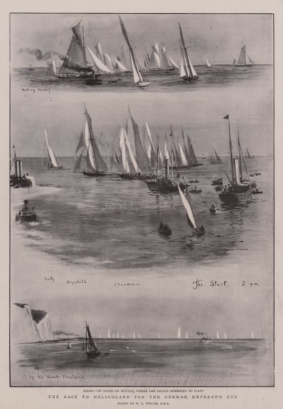 The Race to Heligoland for the German Emperor