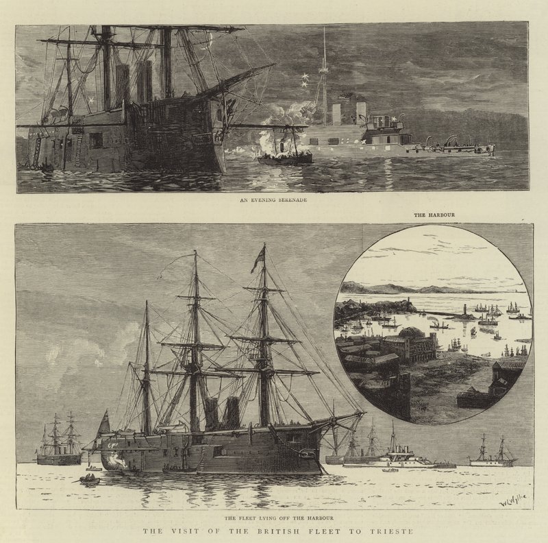 The Visit of the British Fleet to Trieste by William Lionel Wyllie