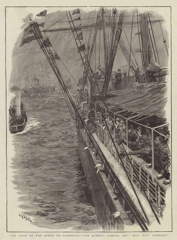 The Visit of the Queen to Liverpool, The Queen