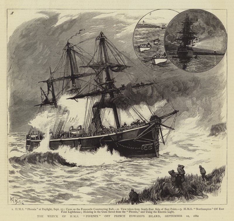 The Wreck of HMS Phoenix off Prince Edward
