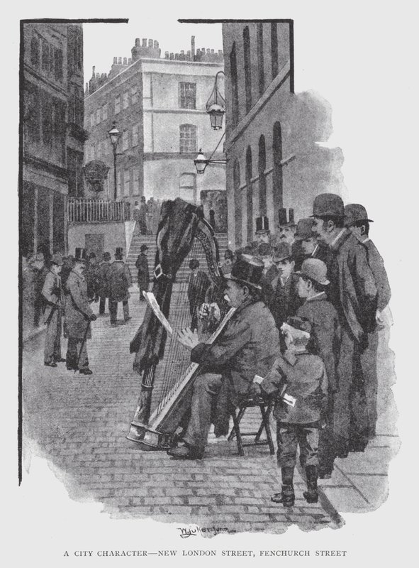 A City Character, New London Street, Fenchurch Street by William Luker
