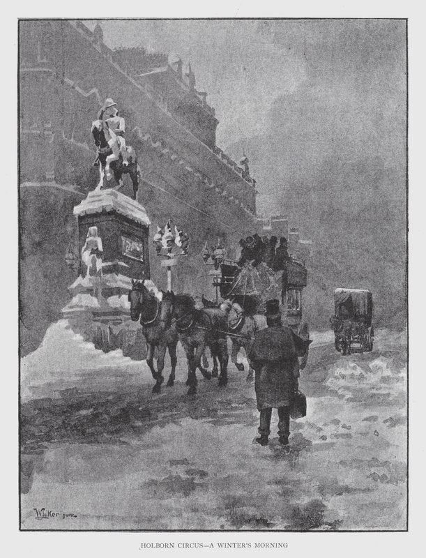 Holborn Circus, a Winter