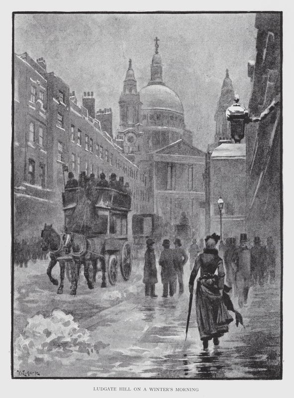 Ludgate Hill on a Winter