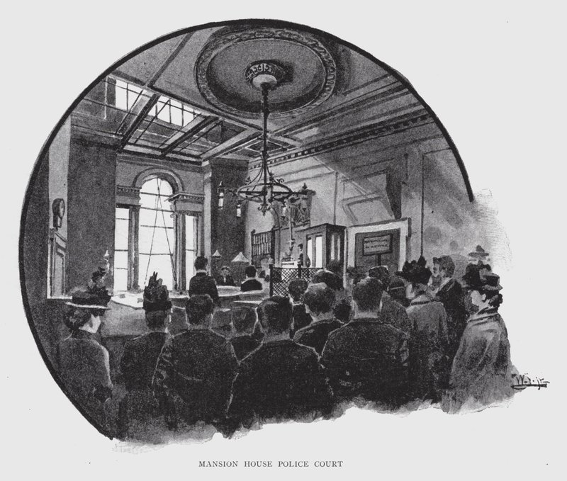 Mansion House Police Court by William Luker