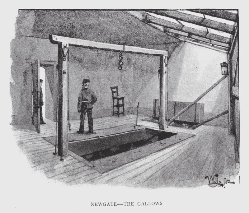 Newgate, the Gallows by William Luker
