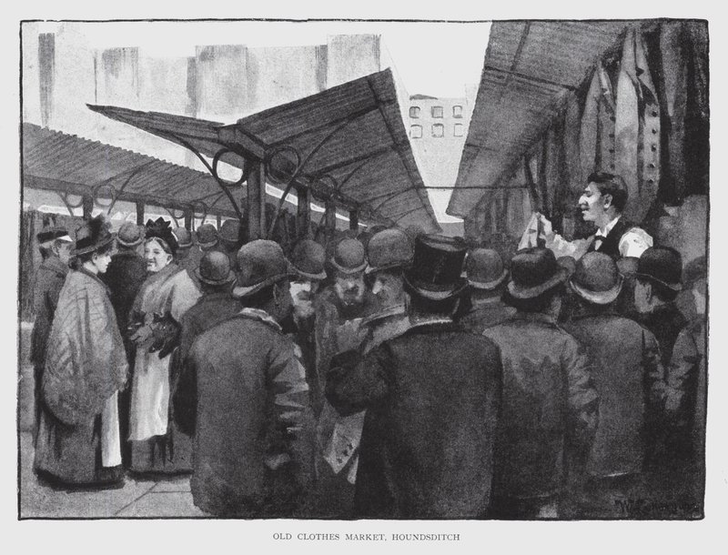 Old Clothes Market, Houndsditch by William Luker