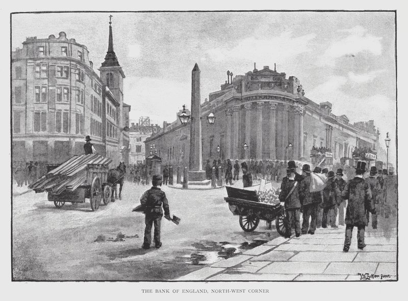 The Bank of England, North-West Corner by William Luker