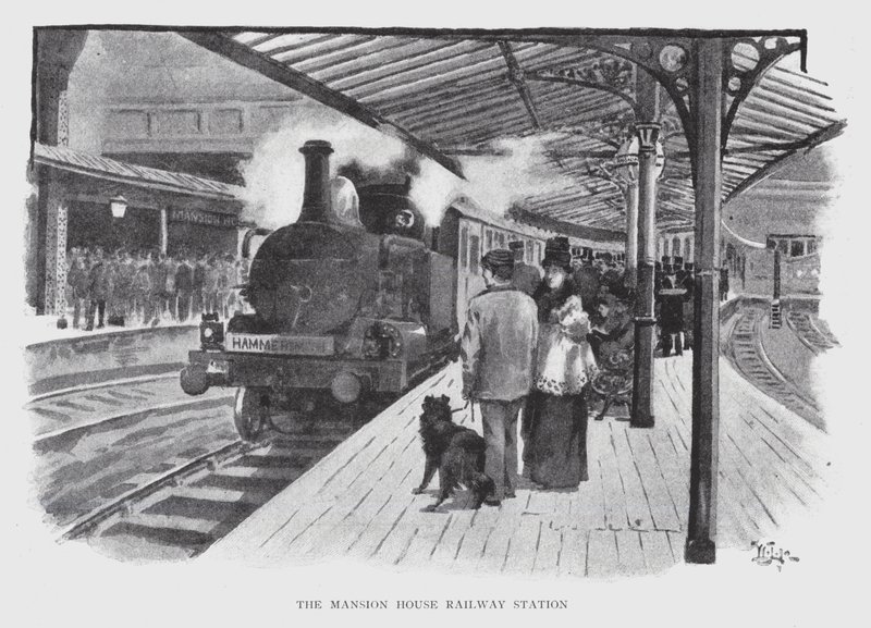 The Mansion House Railway Station by William Luker