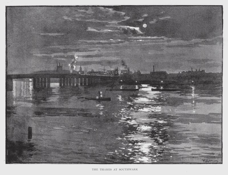 The Thames at Southwark by William Luker