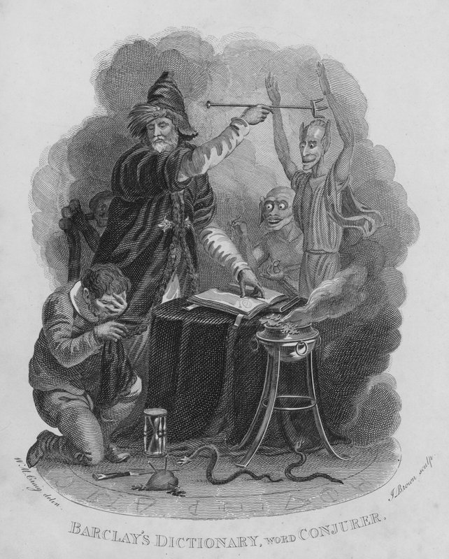 Conjurer (engraving) by William Marshall (after) Craig
