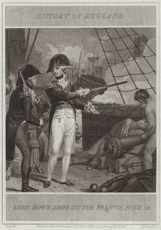 Lord Howe Defeats the French by William Marshall Craig