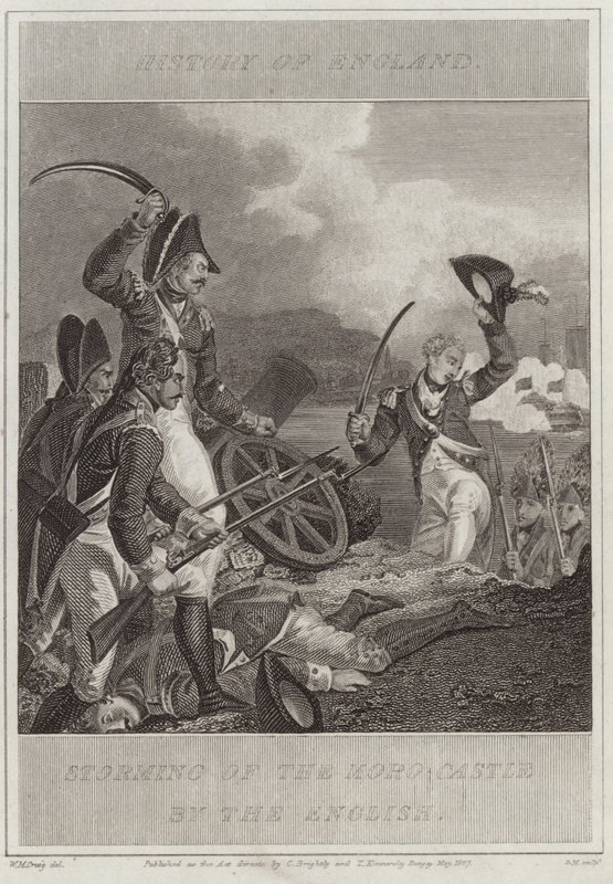 Storming of the Moro Castle by the English by William Marshall Craig