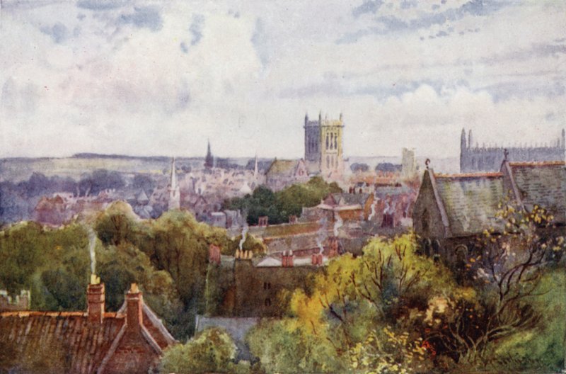 View of Cambridge from the Castle Hill by William Matthison