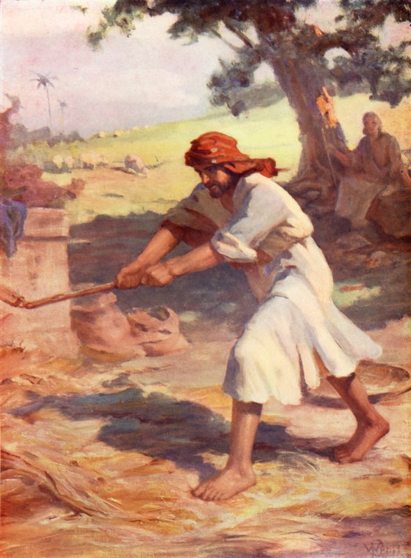 Gideon at the Threshing Floor, Judges vi by William Pratt