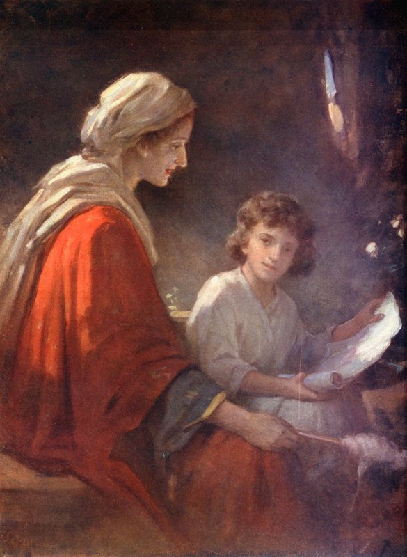 Mary and the Child Jesus, Luke ii, 39, 40 by William Pratt