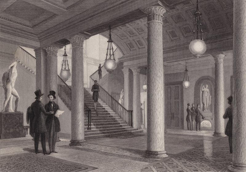 Hall of the Athenaeum Club, Westminster, London by William Radclyffe