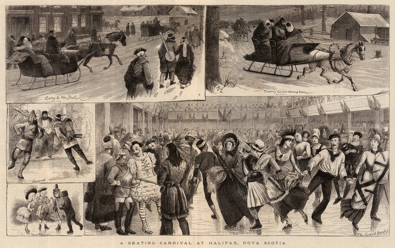 A Skating Carnival at Halifax, Nova Scotia by William Ralston