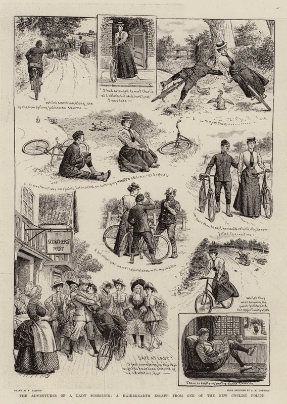 The Adventures of a Lady Scorcher, A Hairbreadth Escape from one of the New Cyclist Police by William Ralston