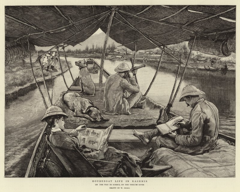 Houseboat Life in Kashmir by William Small