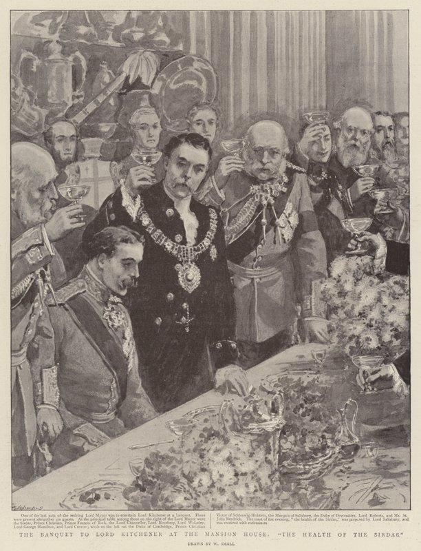 The Banquet to Lord Kitchener at the Mansion House, The Health of the Sirdar by William Small